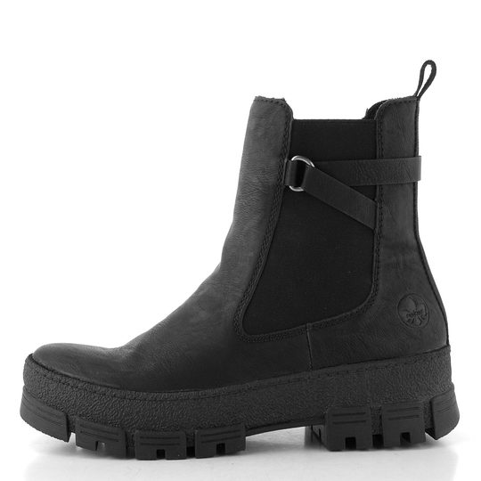 Rieker kotník na hrubé podešvi černý Y0212-00