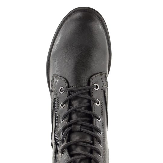 Tamaris tmavě šedý kotník se zipem 1-25107-29