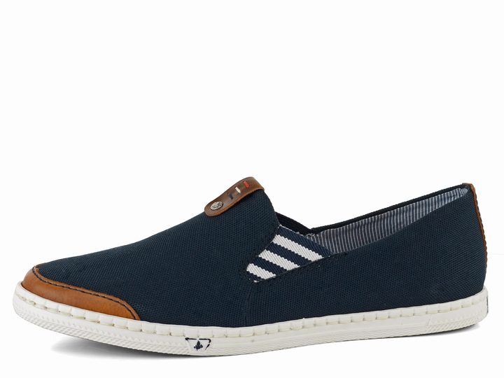 Rieker slip-on poltopánky tmavo modré M2754-24