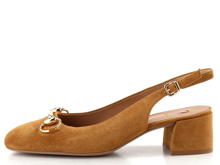 Högl semišové lodičky s volnou patou camel 1-104112-2200