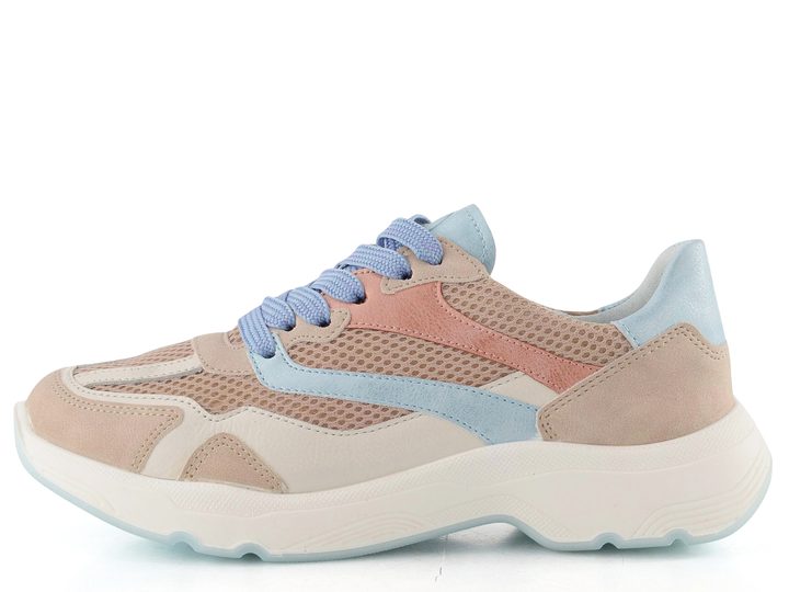 Ara dámské širší tenisky Boston shell/cream/cielo/apricot 12-25804-05