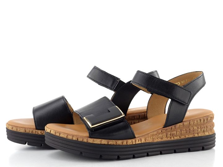 Gabor sandály na klínu schwarz 82.700.57