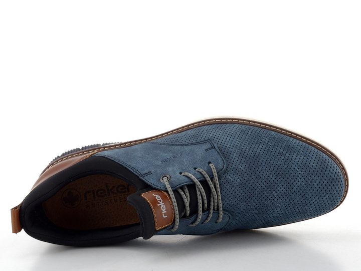 Rieker pánske nazúvacie poltopánky tmavo modré 14450-14