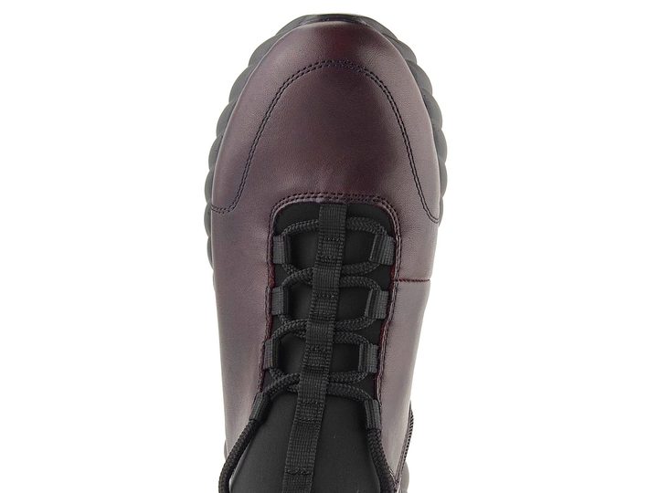 Remonte šnurovacia nízka členková obuv vínová Cerise/Schwarz D5977-35