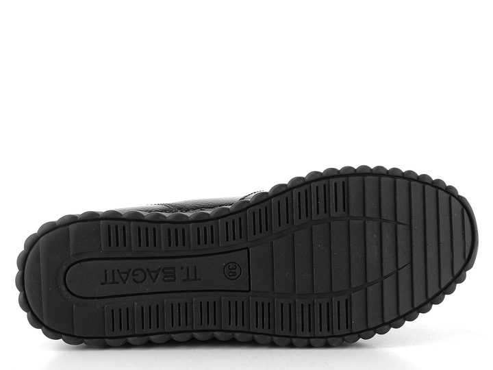 Bagatt prozouvací lakovaný kotník černý D35-AI664-5769