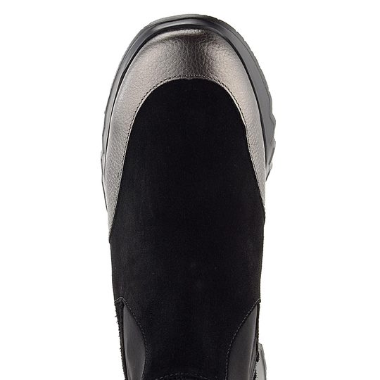 Wonders kotník na platformě Plomo/Negro E-6752