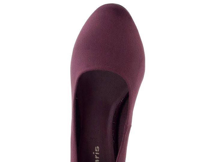 Tamaris textilní lodičky burgundy comb 1-22418-41