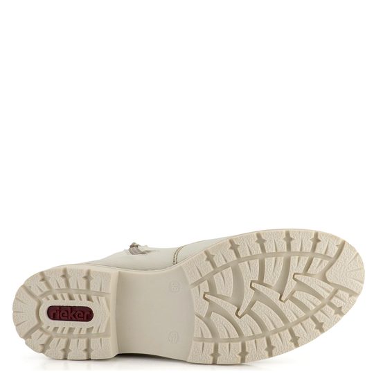 Rieker biela šnurovacia členková obuv s membránou Y9126-80