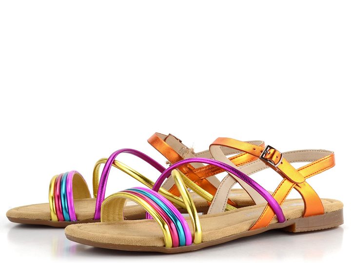 Rieker pásikové sandále Multi 65263-90