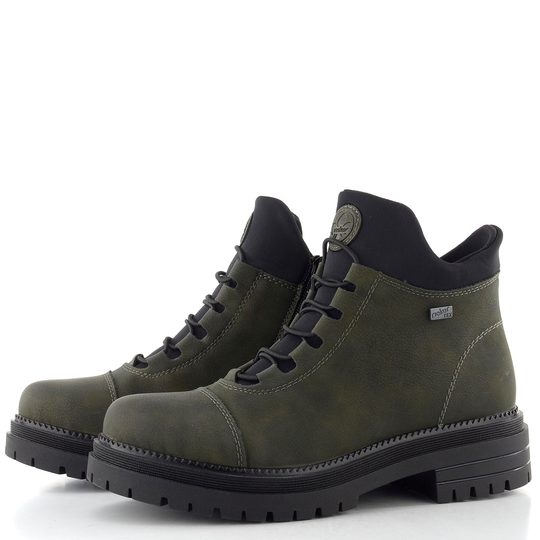 Rieker šněrovací kotník s membránou forest/schwarz Y3163-54