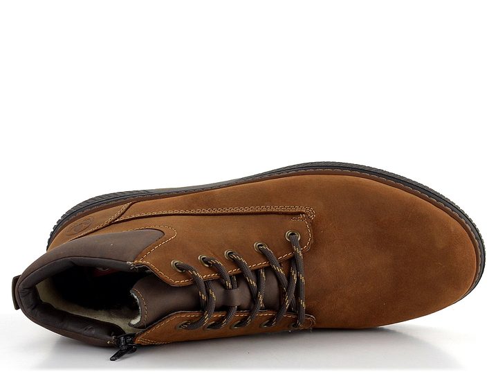 Rieker pánska šnurovacia členková obuv hnedá Noce/Schoko B3312-22