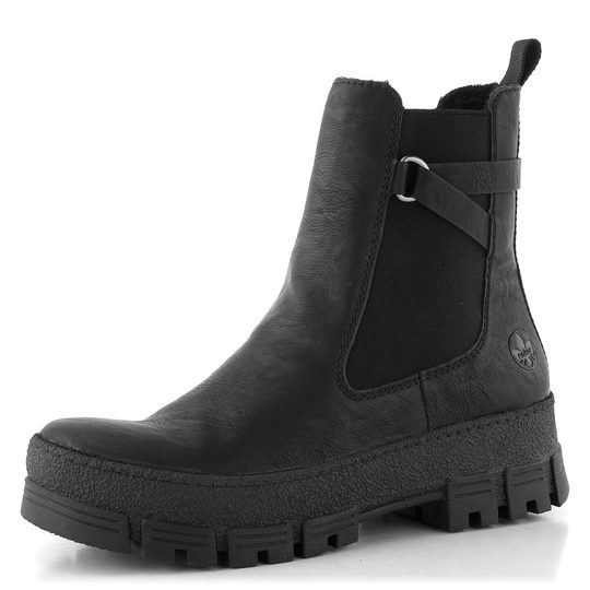 Rieker kotník na hrubé podešvi černý Y0212-00