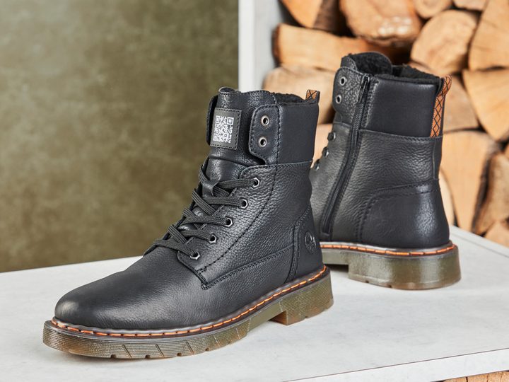 Rieker pánský vysoký kotník černý 32602-00