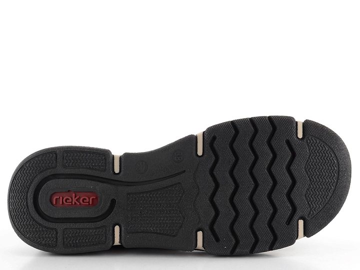 Rieker šněrovací polobotky s pružným lemem černé 45973-00