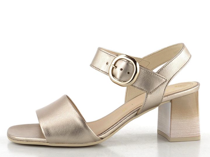 Gabor metalické sandály na podpatku Puder 61.700.62