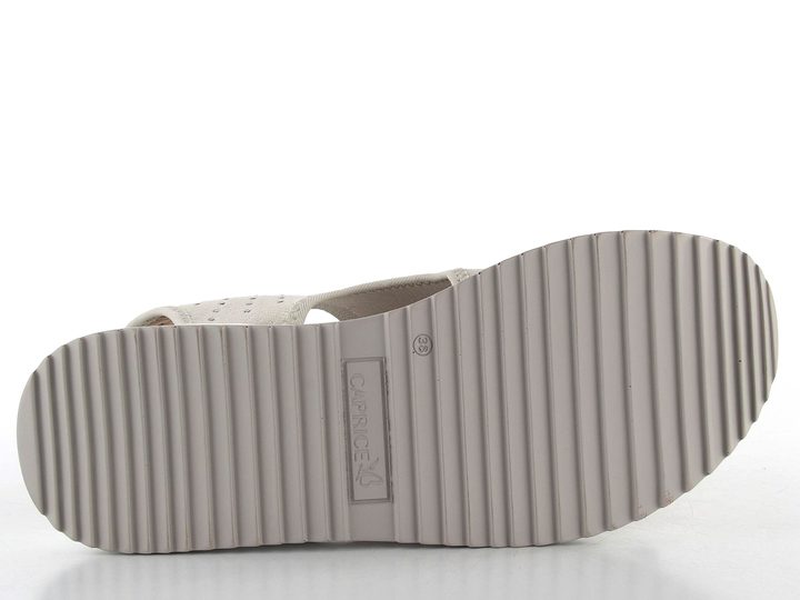 Caprice úpletové sandály Lt Grey Knit 9-28706-42