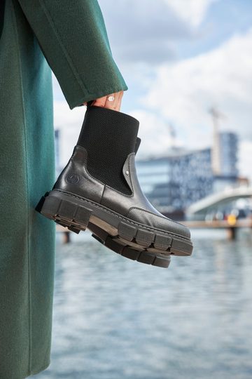 Rieker dámský kotník s pružným lemem černý M3872-00