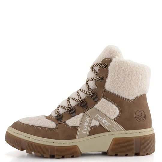 Rieker šněrovací kotník hnědo-bílý X8611-60