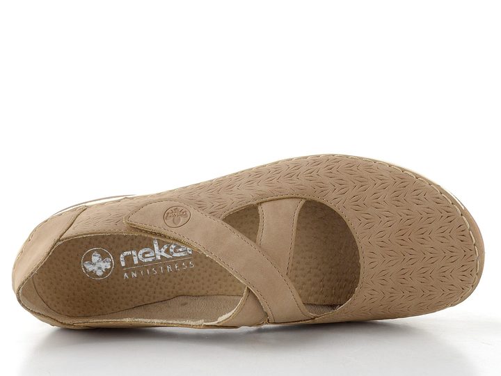 Rieker  polobotky s upínacím páskem camel 55958-20