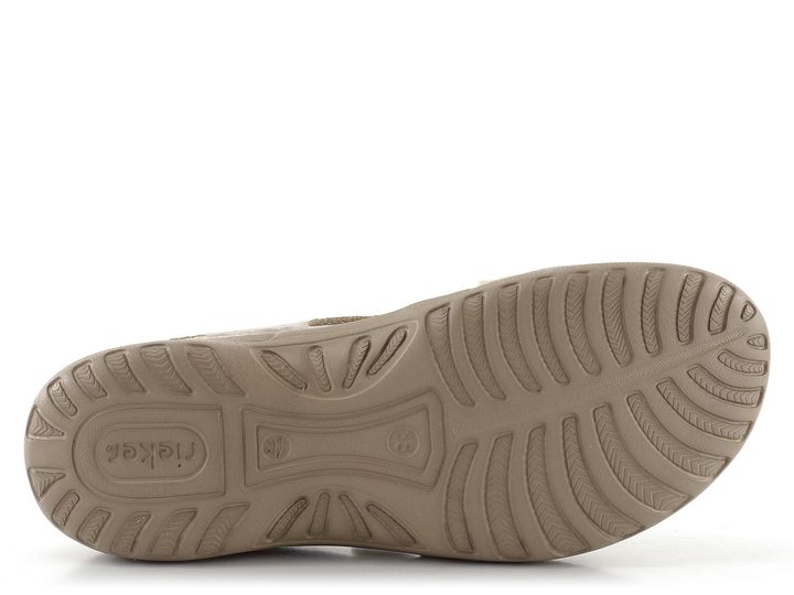 Rieker sandály s měkkou tvarovanou stélkou metalické 64872-90