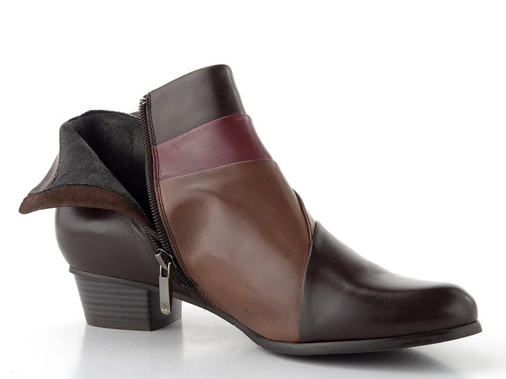 Regarde kotník na podpatku Stefany-396 Sangria/Noce