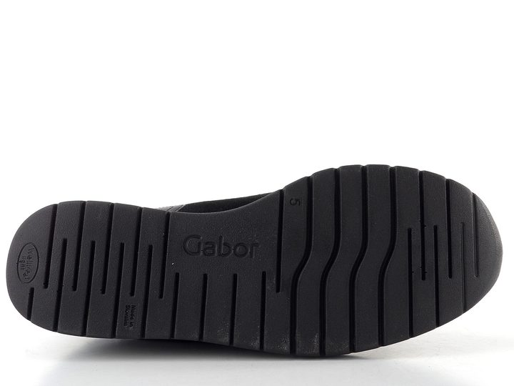 Gabor široké tenisky se zipem černé 76.307.67