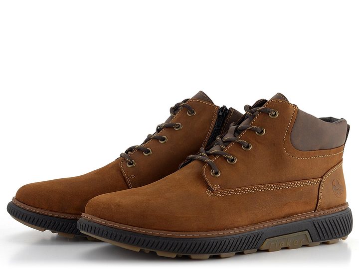 Rieker pánska šnurovacia členková obuv hnedá Noce/Schoko B3312-22
