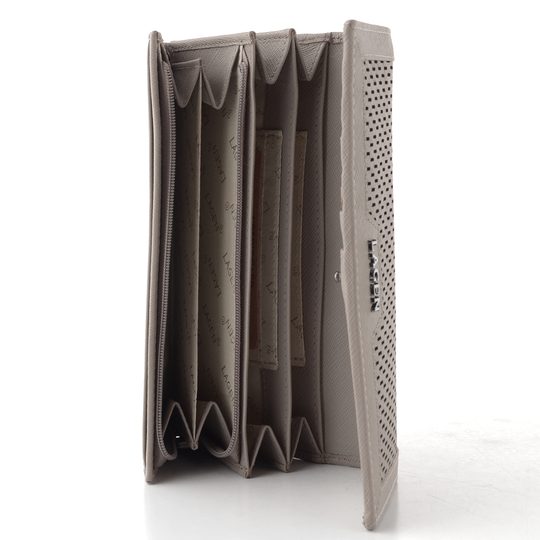 Dámská luxusní kožená peněženka safiáno Taupe BLC/5704/123