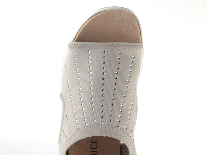 Caprice úpletové sandály Lt Grey Knit 9-28706-42