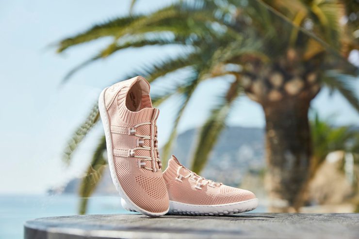 Rieker úpletové prozouvací polobotky růžové 52854-31