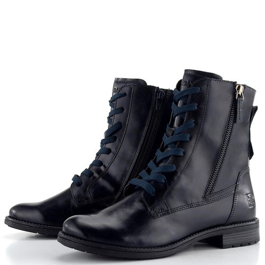 Bagatt šněrovací kotník tmavě modrý D11-AFS3G-3000