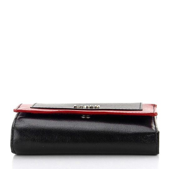 Dámská kožená peněženka černá/červená BLC/4390/419