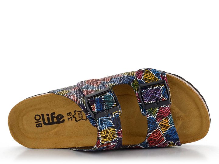 BIO Life šľapky fuzbetové farebné 0014.2046/815 multi