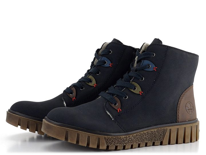 Rieker členková obuv na platforme s pružným šnurovaním Pazifik Y3401-14