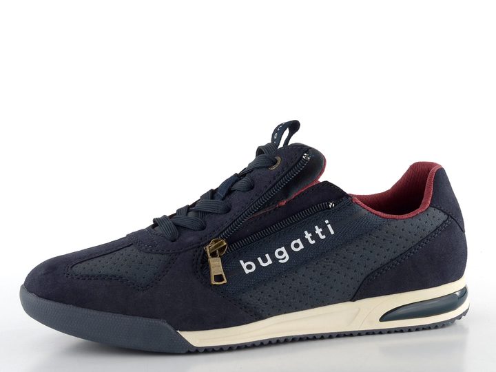 Bugatti modré pánské tenisky se zipem 321-A3811-5500