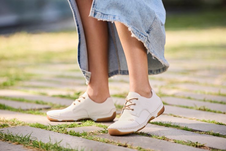 Rieker šněrovací polobotky offwhite 55920-80