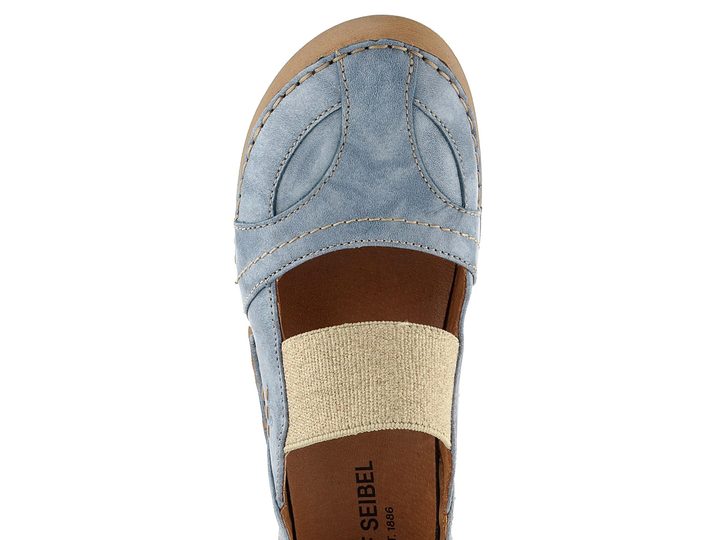 Josef Seibel baleríny s pružinkou na nártu jeans modré 59689258