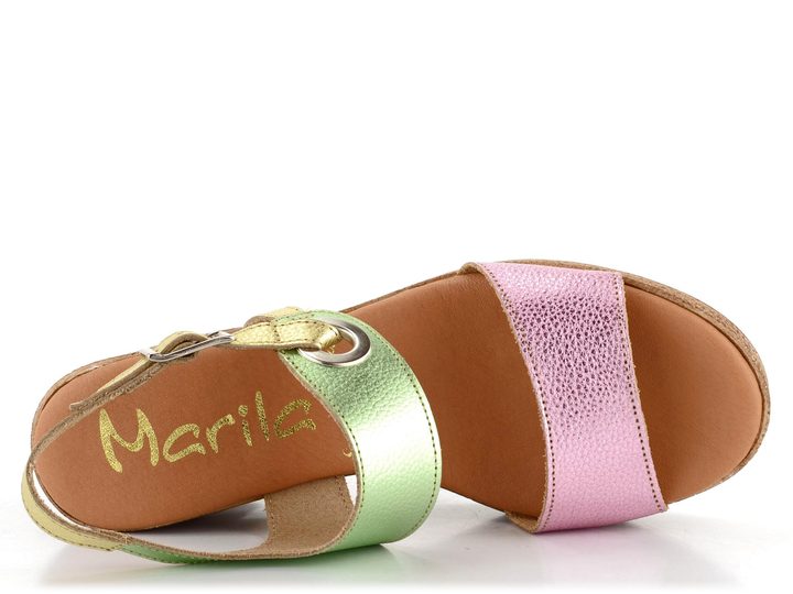 Marila sandály na podpatku Bangui Combi Grab. Multimetal 2