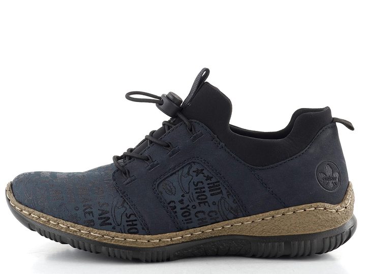 Rieker nazúvacie poltopánky modré N3295-14