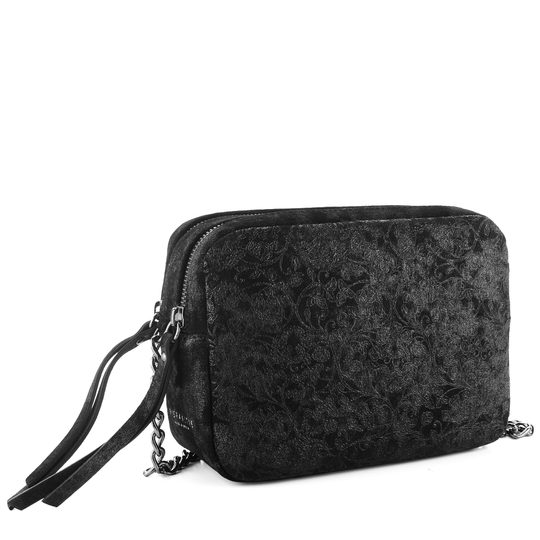 Hispanitas crossbody kabelka brokátová Black BI75571