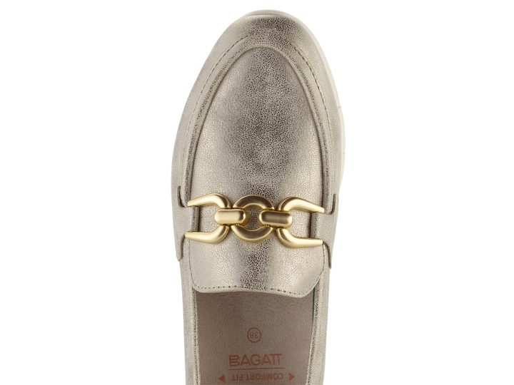 Bagatt metalické mokasíny Gold D35-AJI60-5000