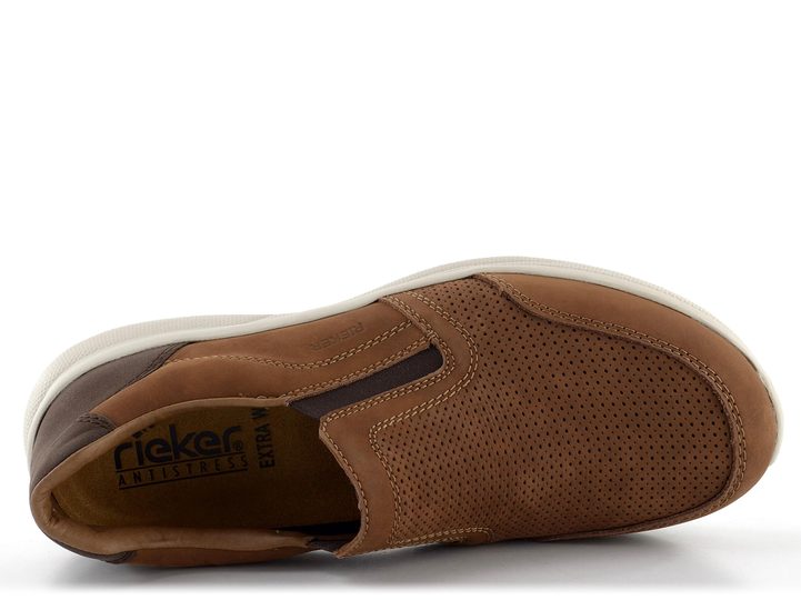 Rieker pánské prozouvací polobotky hnědé 14853-24