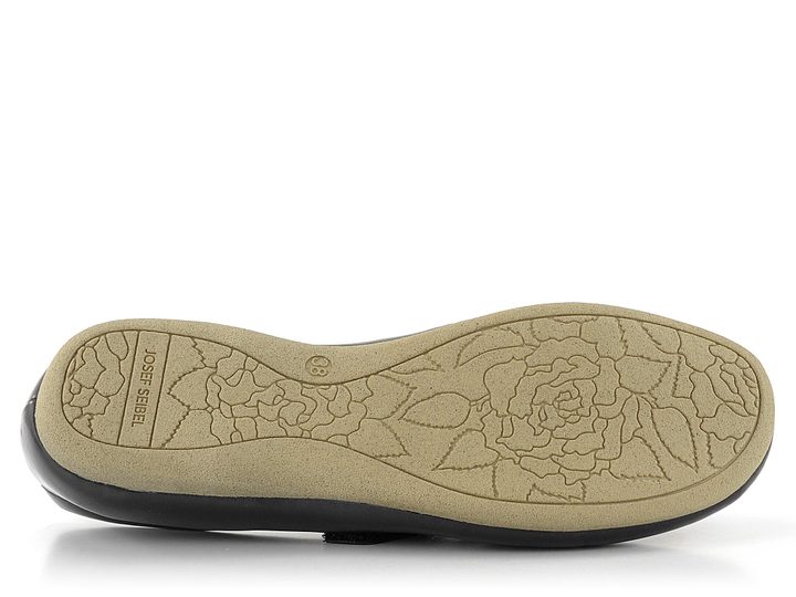 Josef Seibel baleríny s kříženými gumičkami černé 87239971