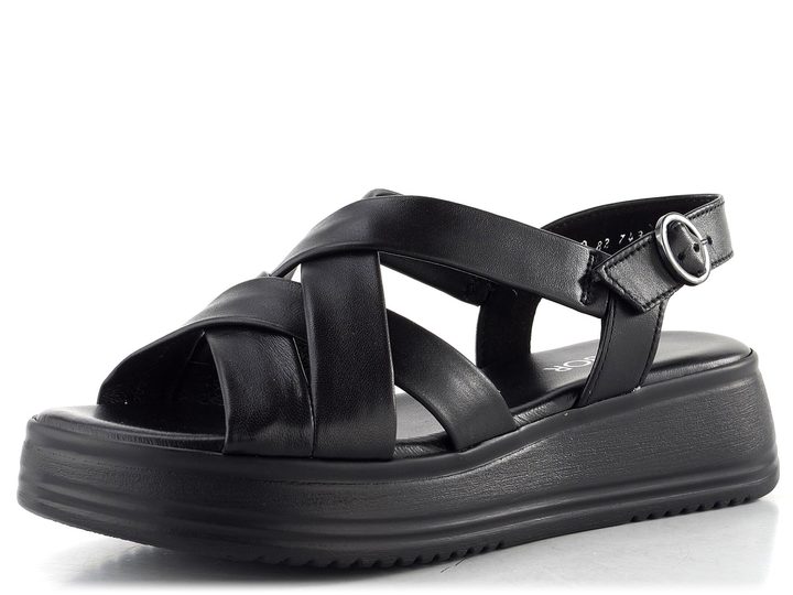 Gabor sandály na platformě černé 82.743.57