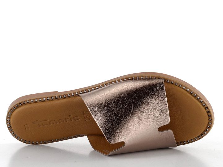 Tamaris kožené pantofle Pewter 1-27135-42