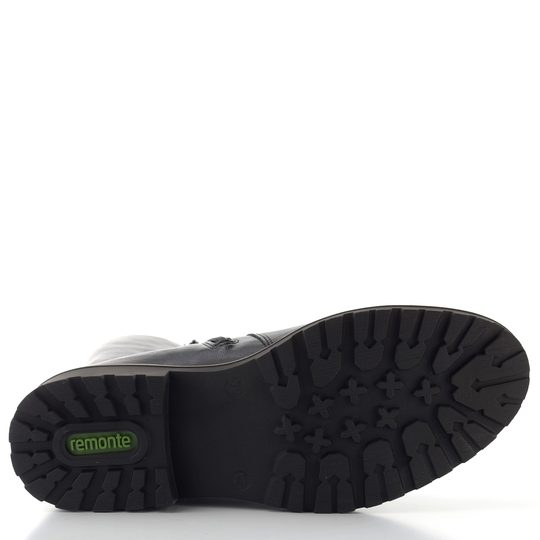 Remonte kozačky černé s přezkami R6590-01