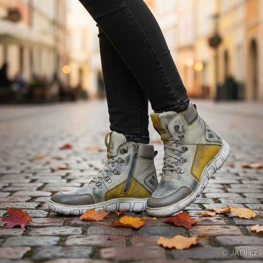 Kacper vyteplený kotník stínovaný šedý 4-0250