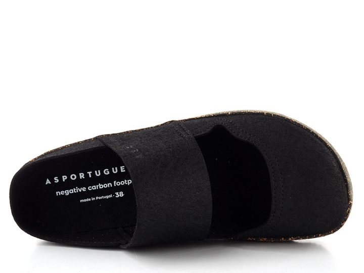 Asportuguesas pantofle s plnou špičkou Cana L black P018176013