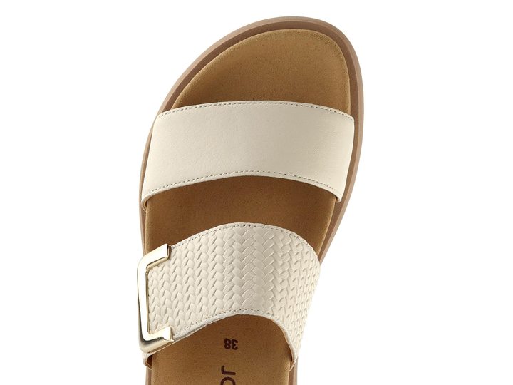 Gabor krémové šľapky na platforme 63.755.22