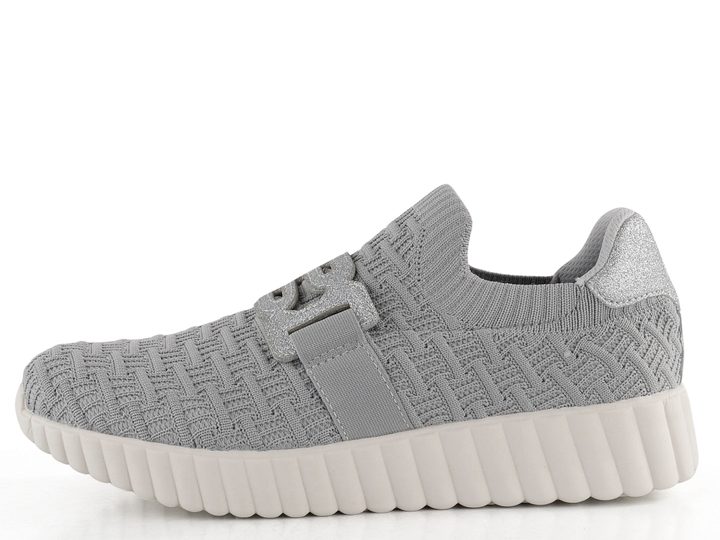 TT.BAGATT šedé prozouvací polobotky D31-AI662-6969